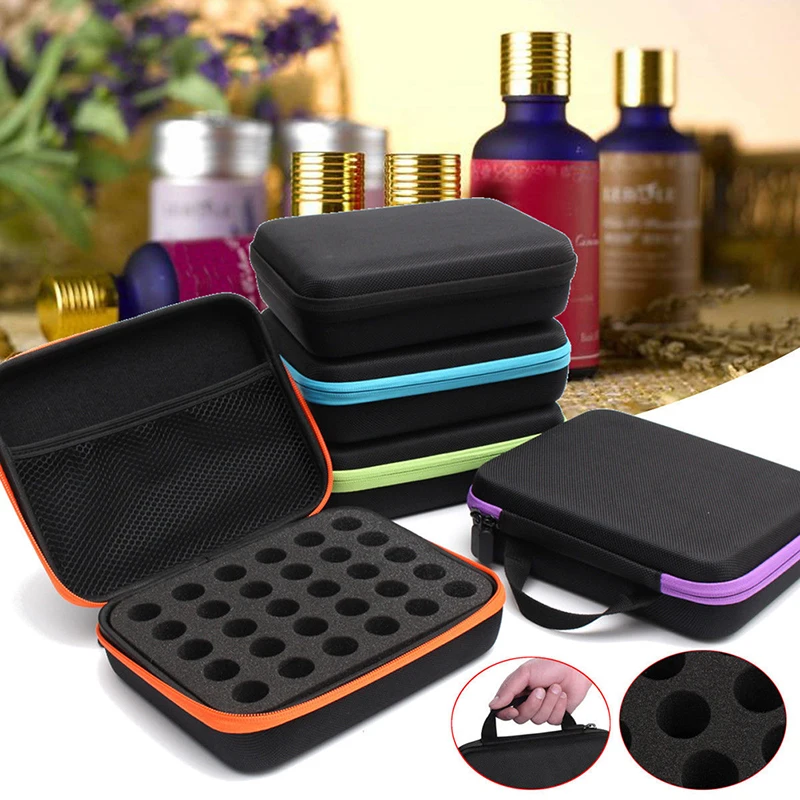 

10Ml Essential Oil Carry Case Holder Storage 30 Bottles Perfume Aromatherapy Hand Bag Nail Polish Holder