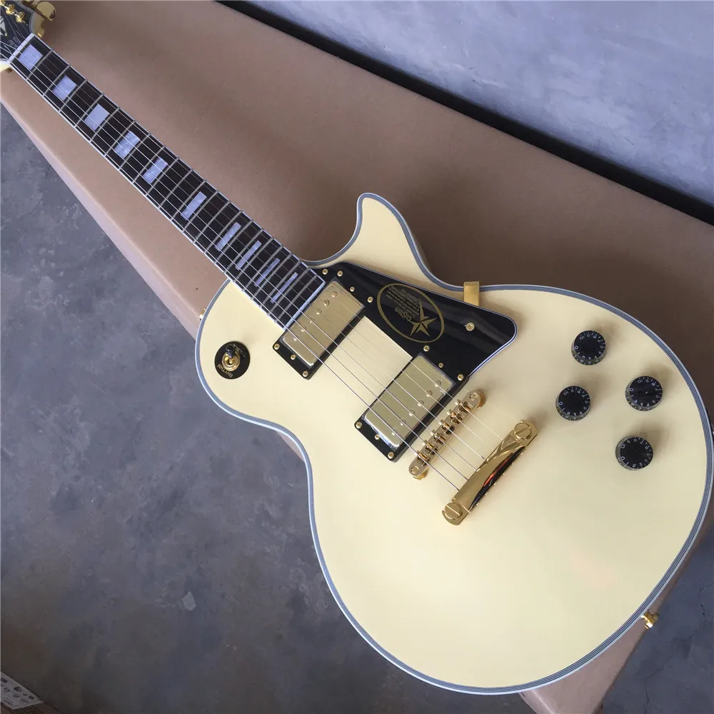 

Электрогитара белого цвета на заказ, высококачественные пикапы p90 gitaar, черная грифельная гитара, музыкальные инструменты, гитары