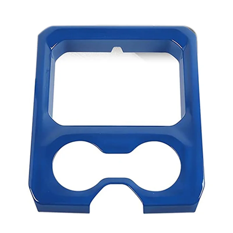 

Center Console Front Armrest Cup Holder Panel Cover Trim for 2019-2022 Dodge RAM 1500 2500 3500, ABS Blue