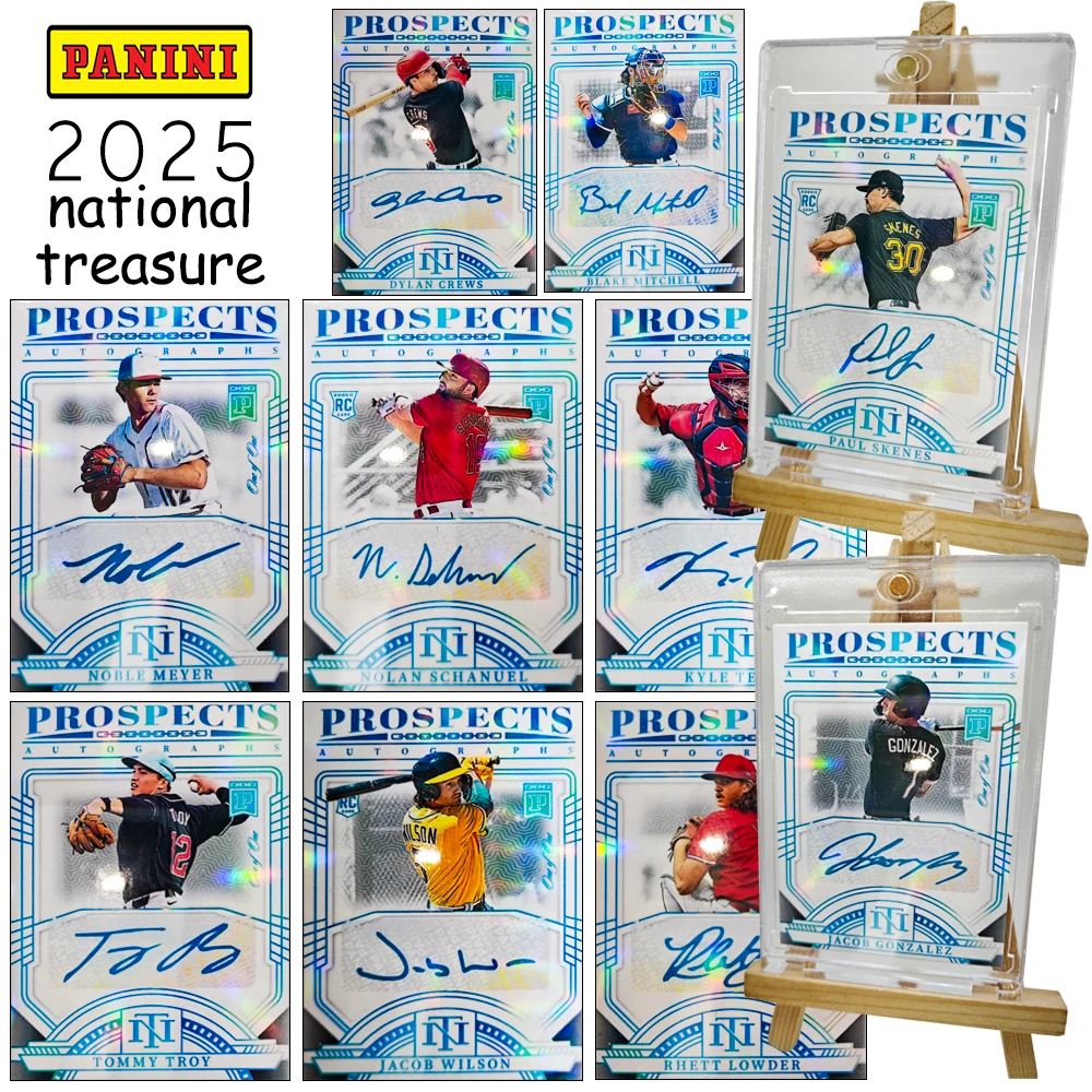 Фото PANINI 2025 года, бейсбольное национальное сокровище, самодельные ПРОВОДКИ «сделай сам», PAUL SKENES WILSON GONZALEZ BLAKE NOLAN SCHANUEL, коллекционные карты №1