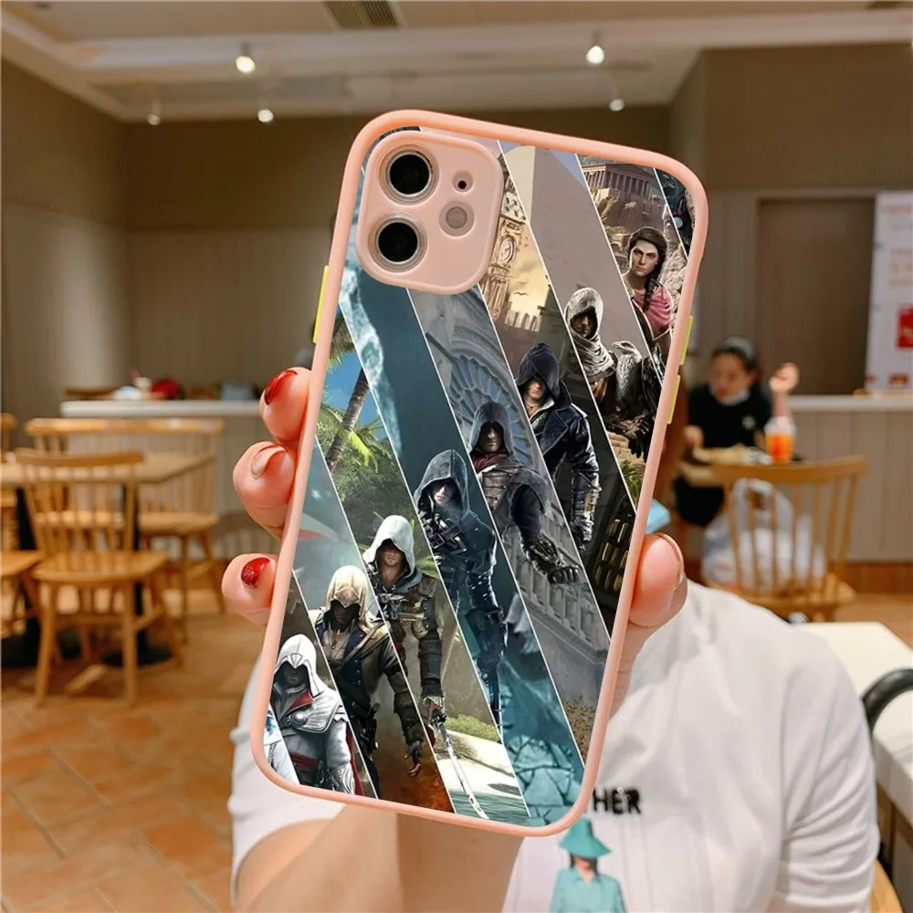 Чехол для телефона A-Assassins Game C-Creed iPhone 14 11 12 13 Mini Pro Max 8 7 Plus X XR XS MAX полупрозрачный