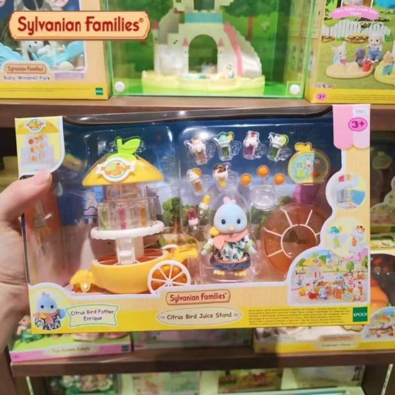 Фото Sylvanian Families: Серия «Цитрусовые птицы», Оригинальная новая реалистичная флокированная игрушка-фигурка 2026 года, подарок для девочек на праздник №1