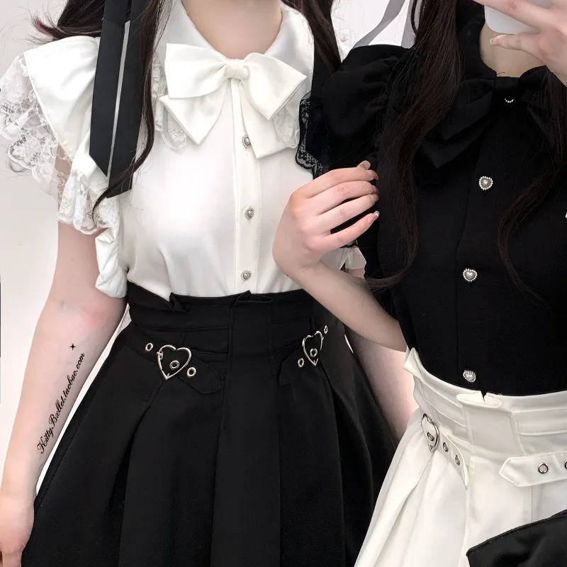 Осень 2023 новые черные длинные юбки в японском стиле Rojita с высокой талией и