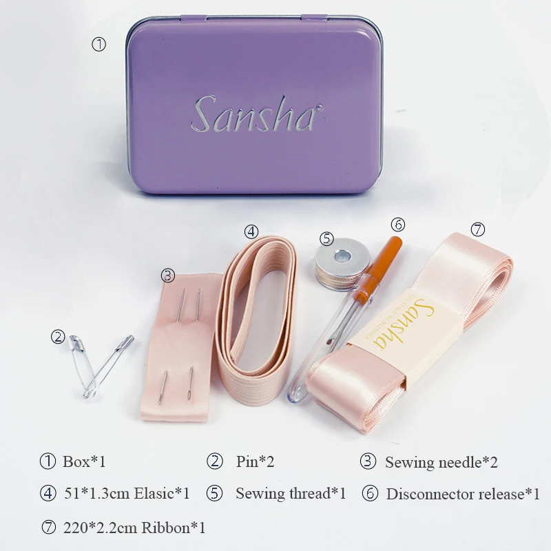 Рабочая коробка Sansha с балетной лентой