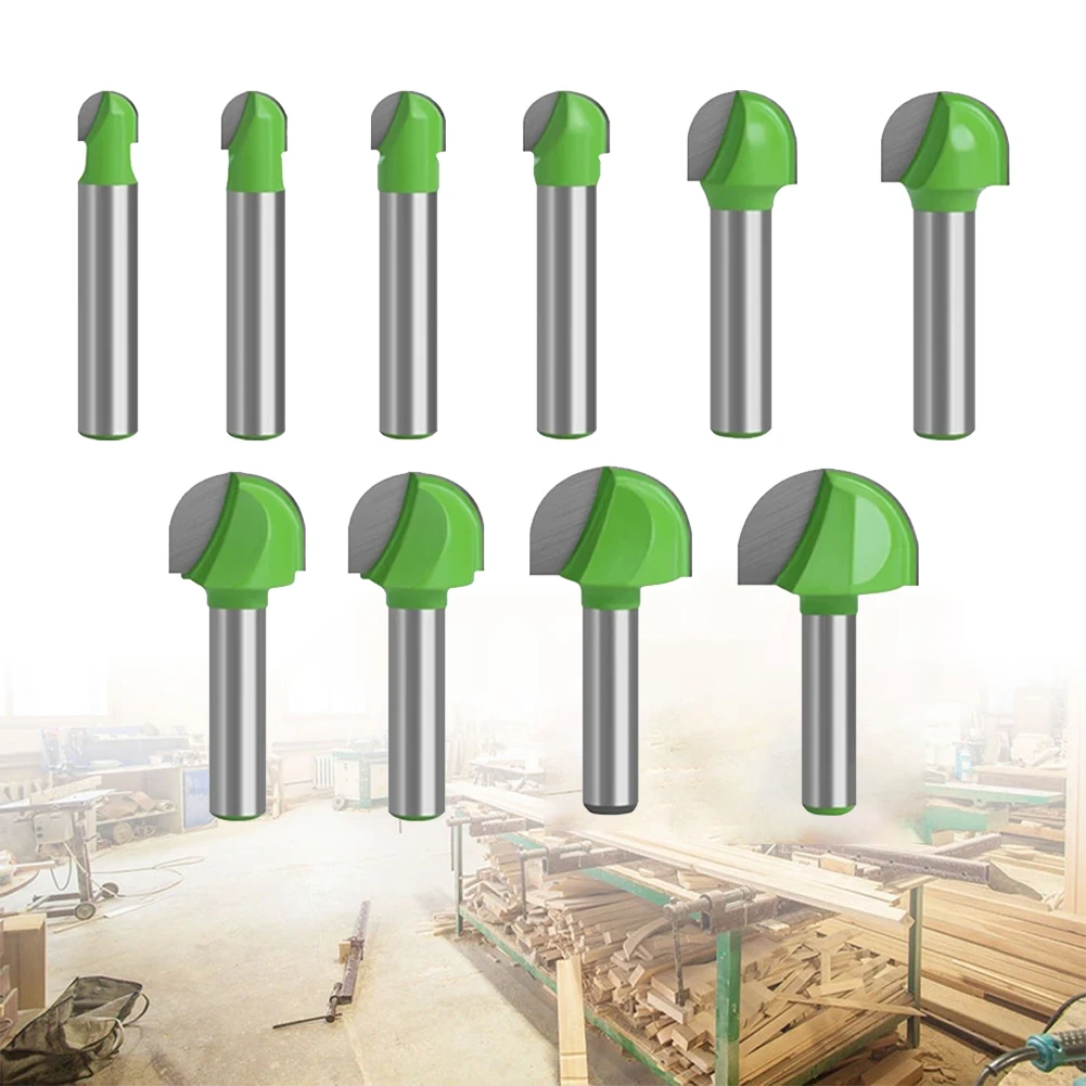 

1pc 8mm Shank Milling Cutter End Mill Ball Nose Cove CNC Router Bit Radius Box Solid Carbide Router Bit Woodworking Tools