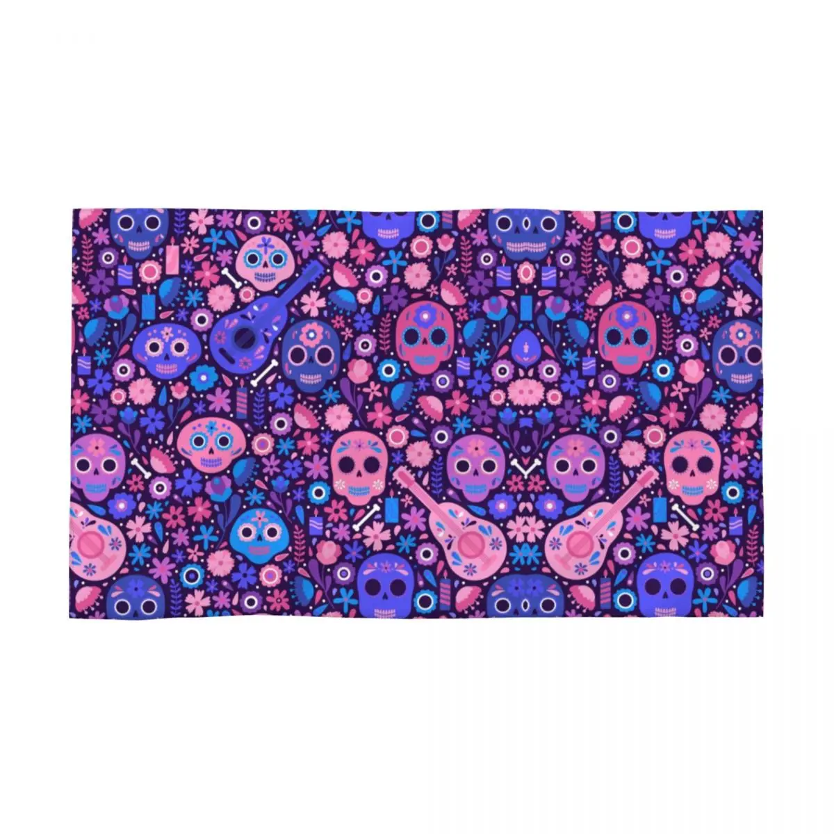 

Персонализированное быстросохнущее Хлопковое полотенце для лица, супермягкое пляжное полотенце с мексиканским сахарным черепом