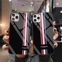 luxury trend design thoms phone case tempered glass for iphone 13 12 mini 11pro xr xs max 8 x 7plus se 2020 design brownes cover