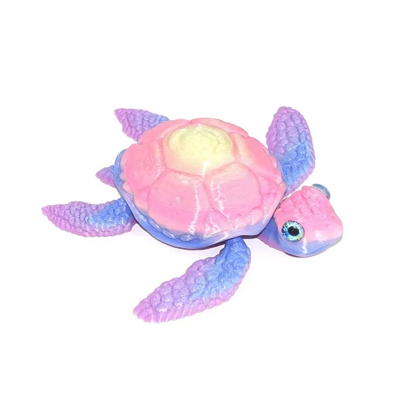

Многосоставный подвижный орнамент с 3D принтом черепахи, универсальные формы, креативное украшение для домашнего офиса, рабочего стола, 202520, подарок на Новый год, поделки