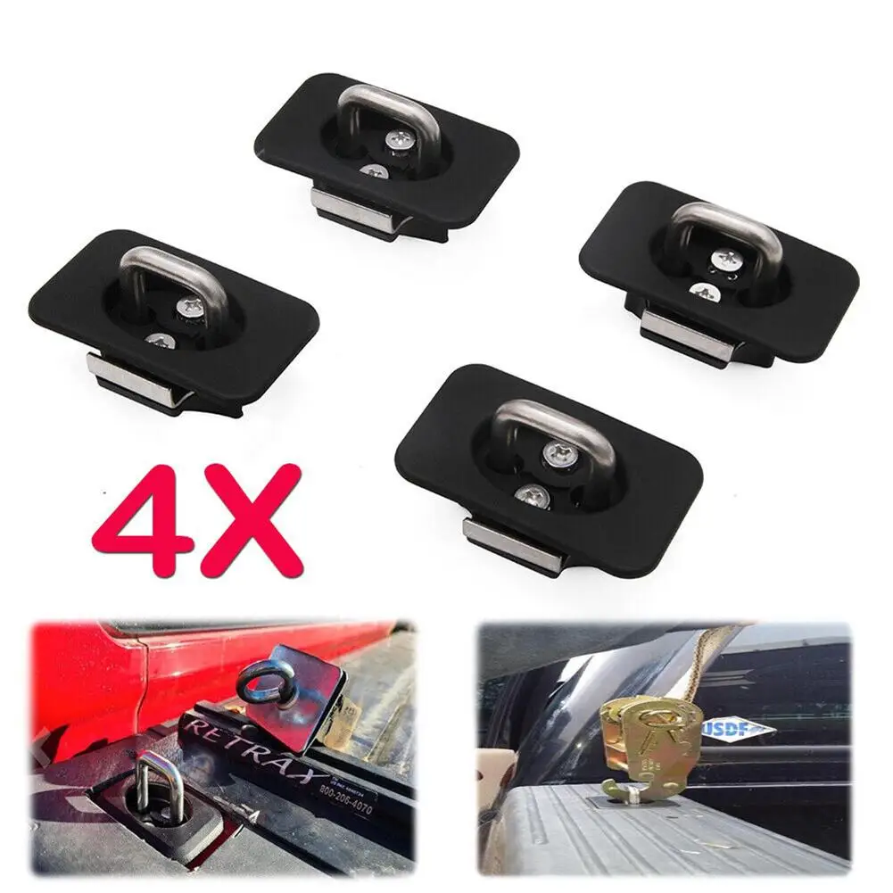 

4pcs Car Retractable Trailer Hitch Fastener Tie Down Anchors Compatible Truck F150/f250/f350