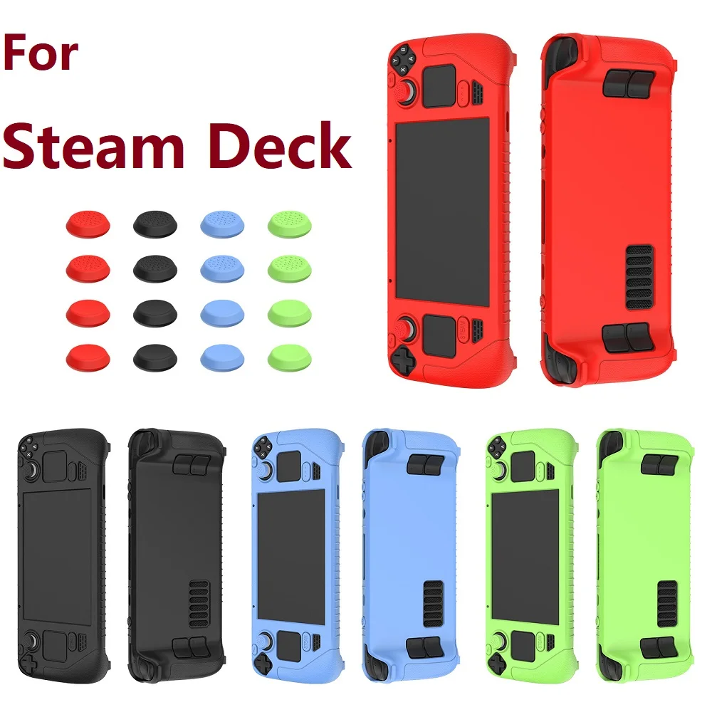 

Silicone Cover for Steam Deck Full Protection Case with Anti-slip Button Caps