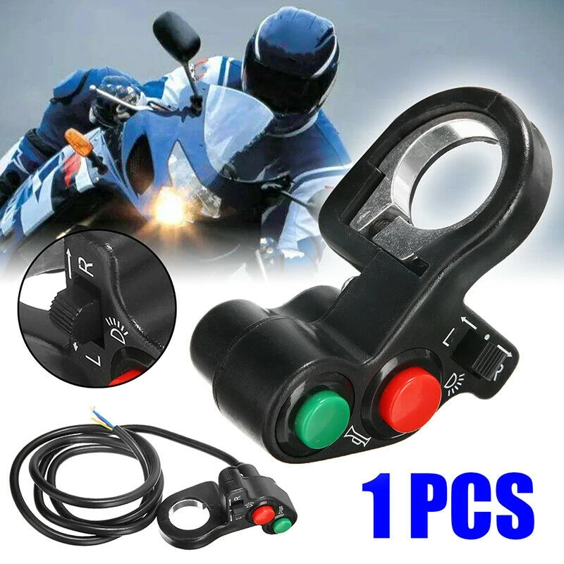 

7 Wire 3 In 1 Motorcycle Horn Turn Signal Light Switch Motorcycle Switches For 22mm 7/8'' Handlebar Dirt Bike