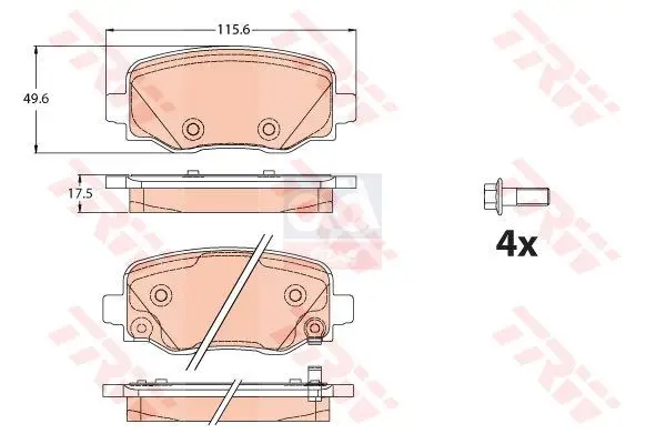 

Store code: GDB2116 for brake pad rear 15 500X