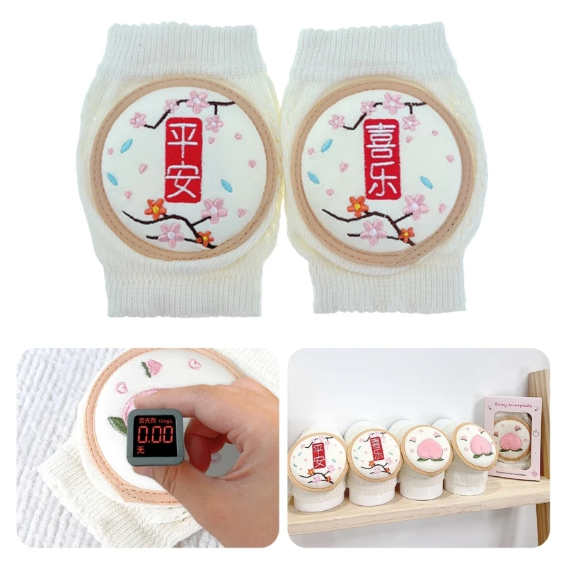 

1 Pair Infant Knee Guards Elastic Crawling Elbow Cushion Infants Toddlers Knee Protectors Breathable Safety Kneepad A2UB