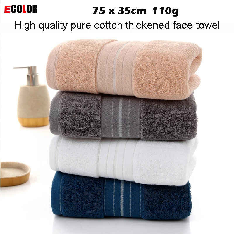 Полотенце из чистого хлопка утолщенный абсорбирующий мягкий носовой платок для