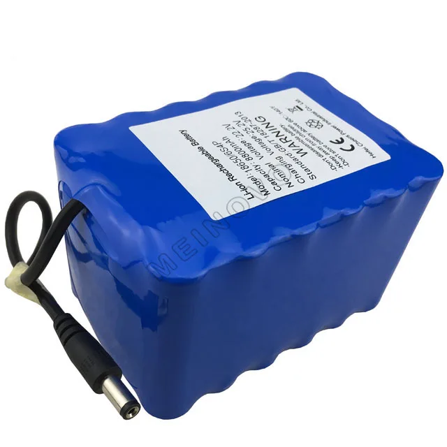 Фонарь 6S4P 22 2 v 8800mah литий-ионный аккумулятор