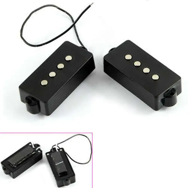 

PXPF Black 4 String Noiseless Pickup Set For Precision P Bass Bridge Pickup Set new