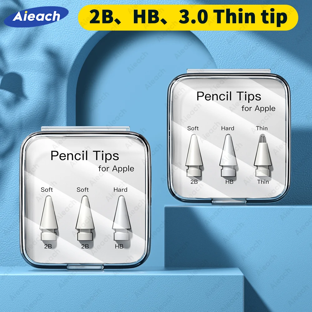 Super Durable Pencil Nib For Apple Pencil Tips Double Layer 2B & HB & Thin Replacement Tip For Apple Pencil 1st 2nd Generation