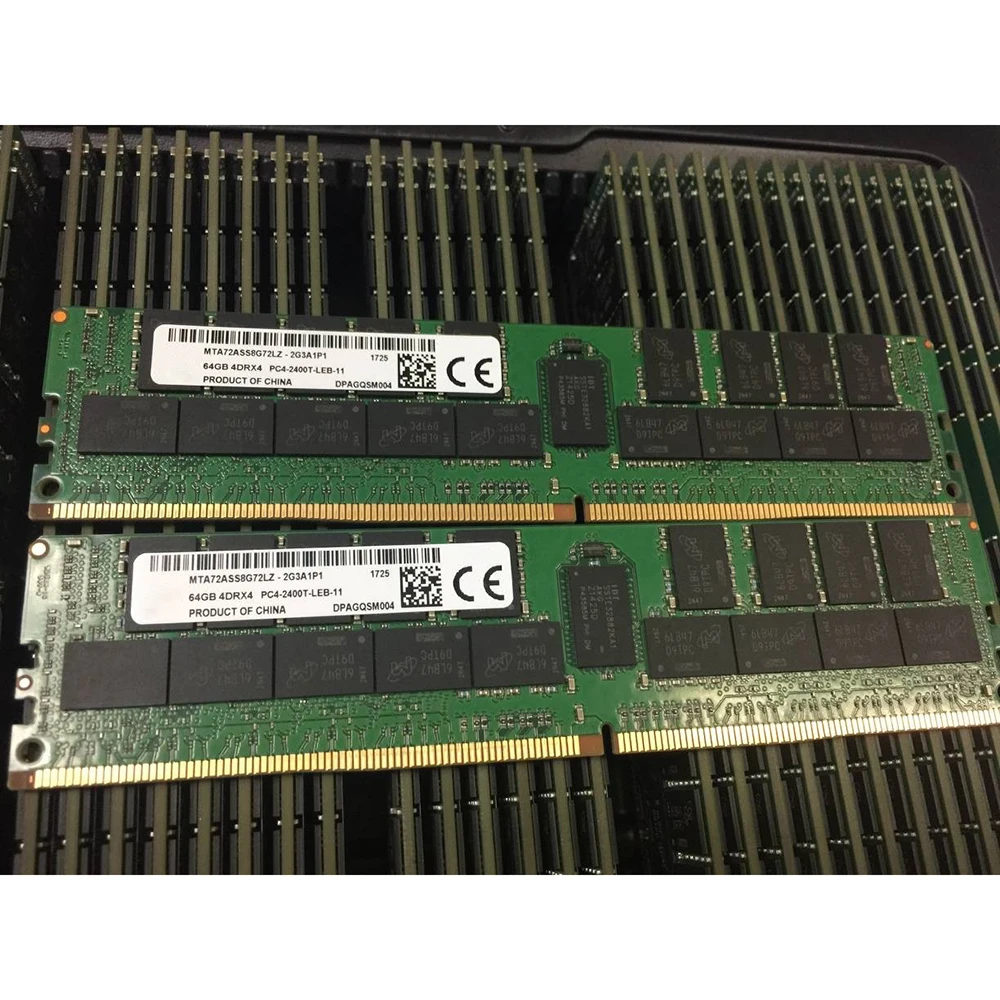 Для MT RAM 64 ГБ DDR4 2400 4DRX4 ECC REG LRDIMM MTA72ASS8G72LZ-2G3A Память