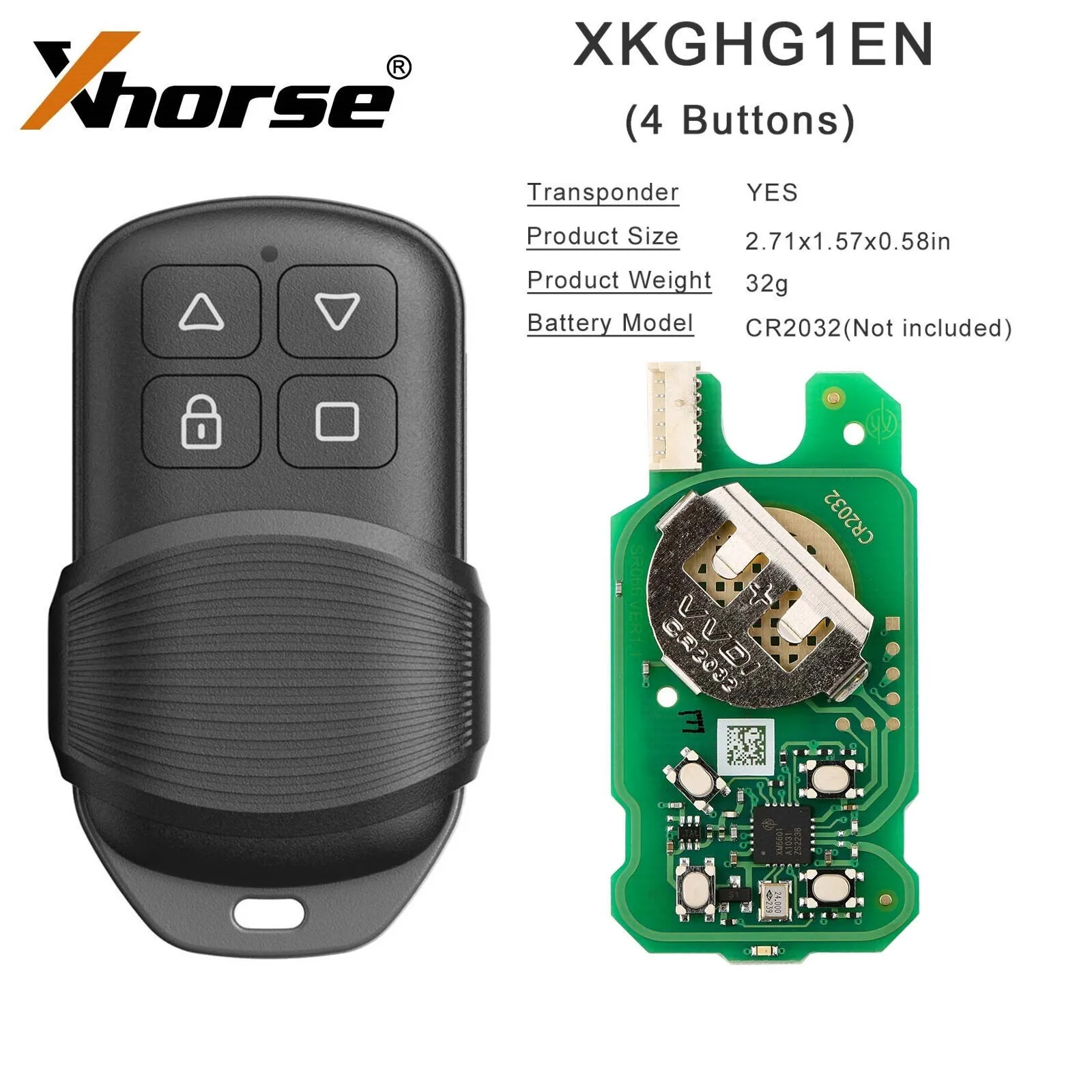 

5 шт./партия, ключи для гаража Xhorse XKGHG1EN