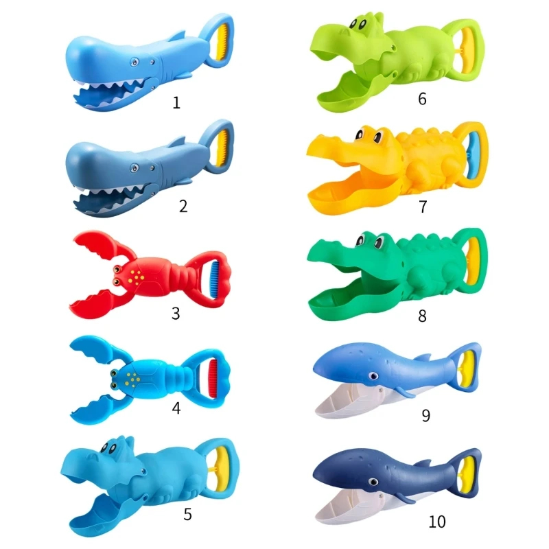 Мультяшная пляжная игрушка механический коготь игра с песком детский зажим для