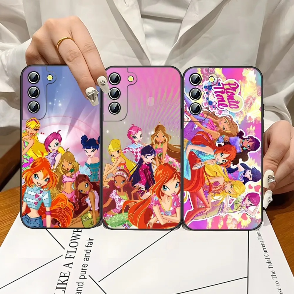 Женский чехол для телефона с изображением клубов винкс Samsung S24 Ultra S22 S23 S20 Fe S21 Plus