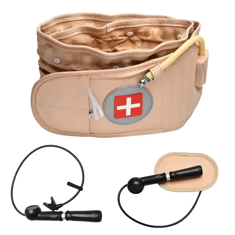 

Physical Lumbar Decompression Back Belt Back Support & Lumbar Traction Belt Spinal Air Traction Belt for Lower Back Pain Rel