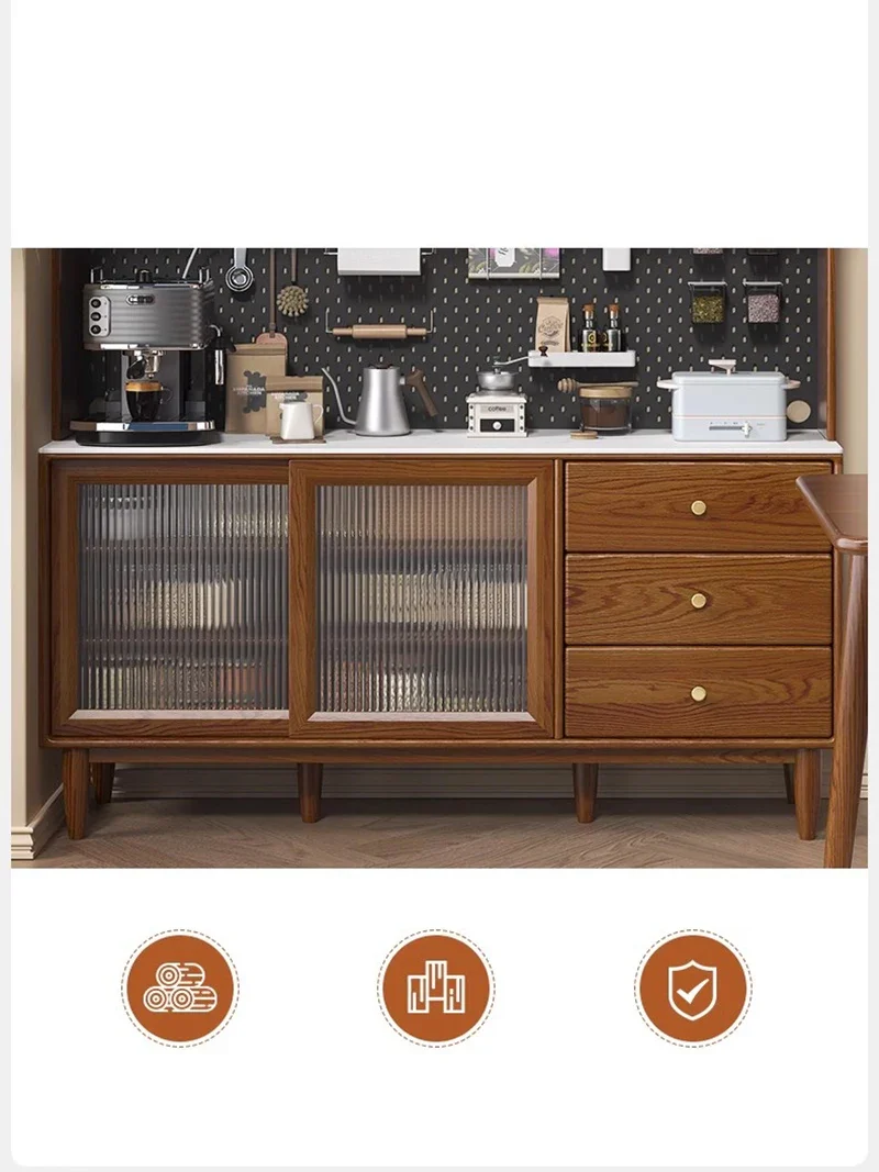 Современный дизайн винный шкаф конструкция из массива дерева буфет столовая