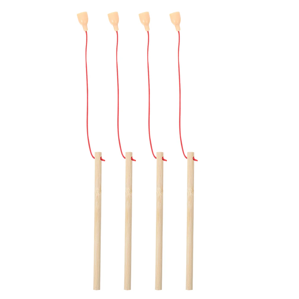 

4Pcs Wooden Magnetic Fishing Poles Fishing Rod Toys Kids Educational Toys Interactive Toys