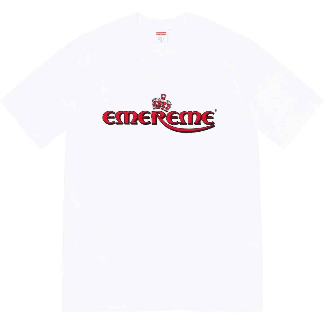 

Fashion Casual Summer Men's T-shirt Crown Print O-neck Loose Tee Tops Streetwear Skateboard HipHop Top EU Size