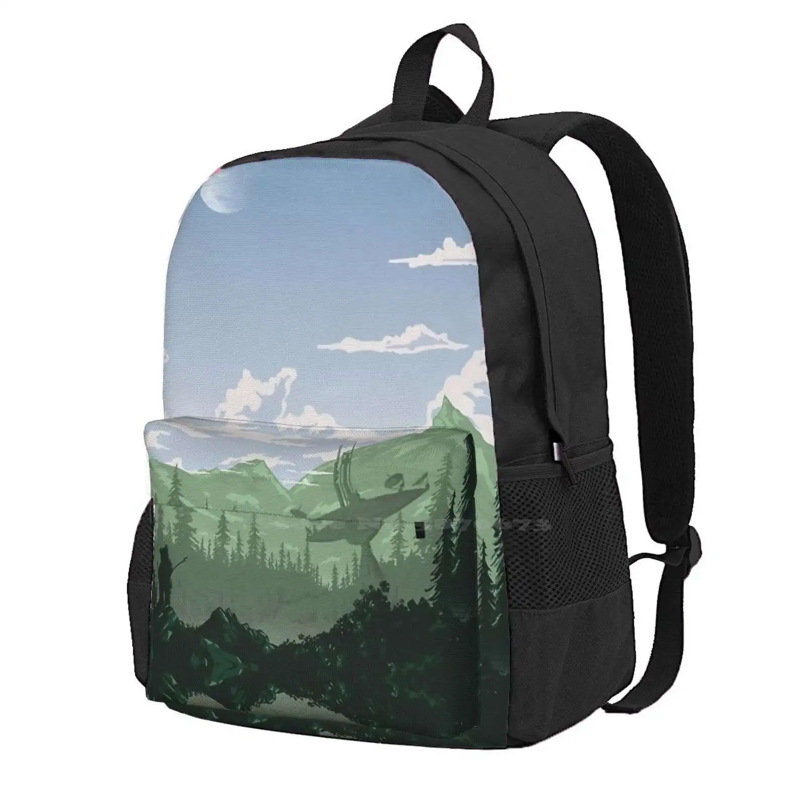 

Visit Endor Hot Sale Backpack Fashion Bags Tatooine Planet Travel Funny Christmas Movies Skywalker Space Visit Endor Hoth