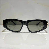 sunglasses for summer unisex style anti ultraviolet retro plate triangle full frame designer brand eyeglasses random box