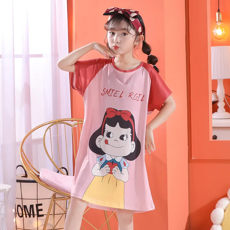 

Disney Mickey Mouse Winnie The Pooh Princess Children Summer Dresses Dress for Girl Nightgowns Kids Nightdress Baby Sleepwear