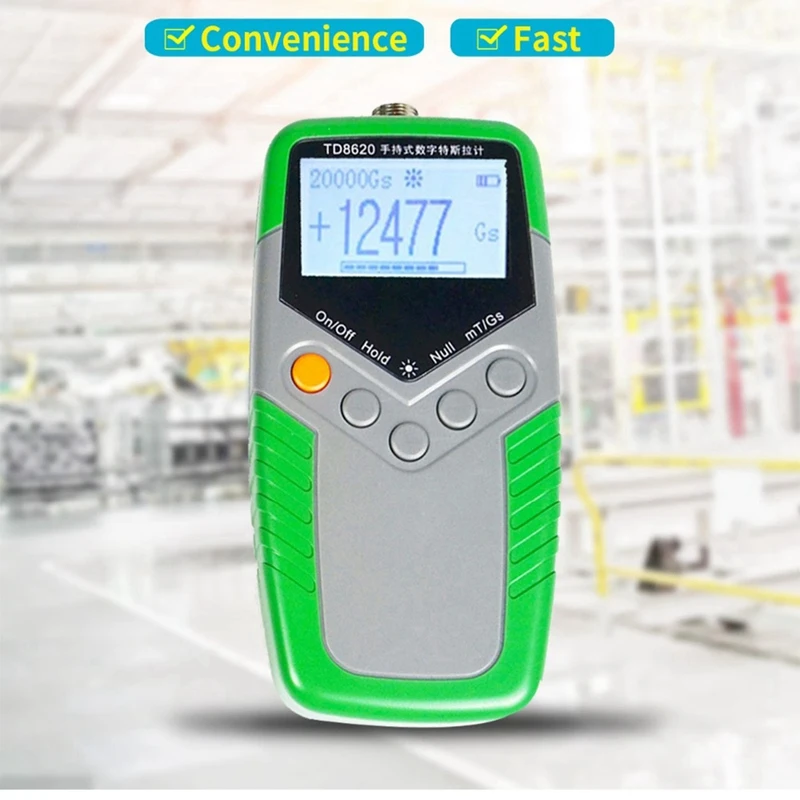 TD8620 Измеритель Гаусса с постоянным магнитом ручной цифровой измеритель