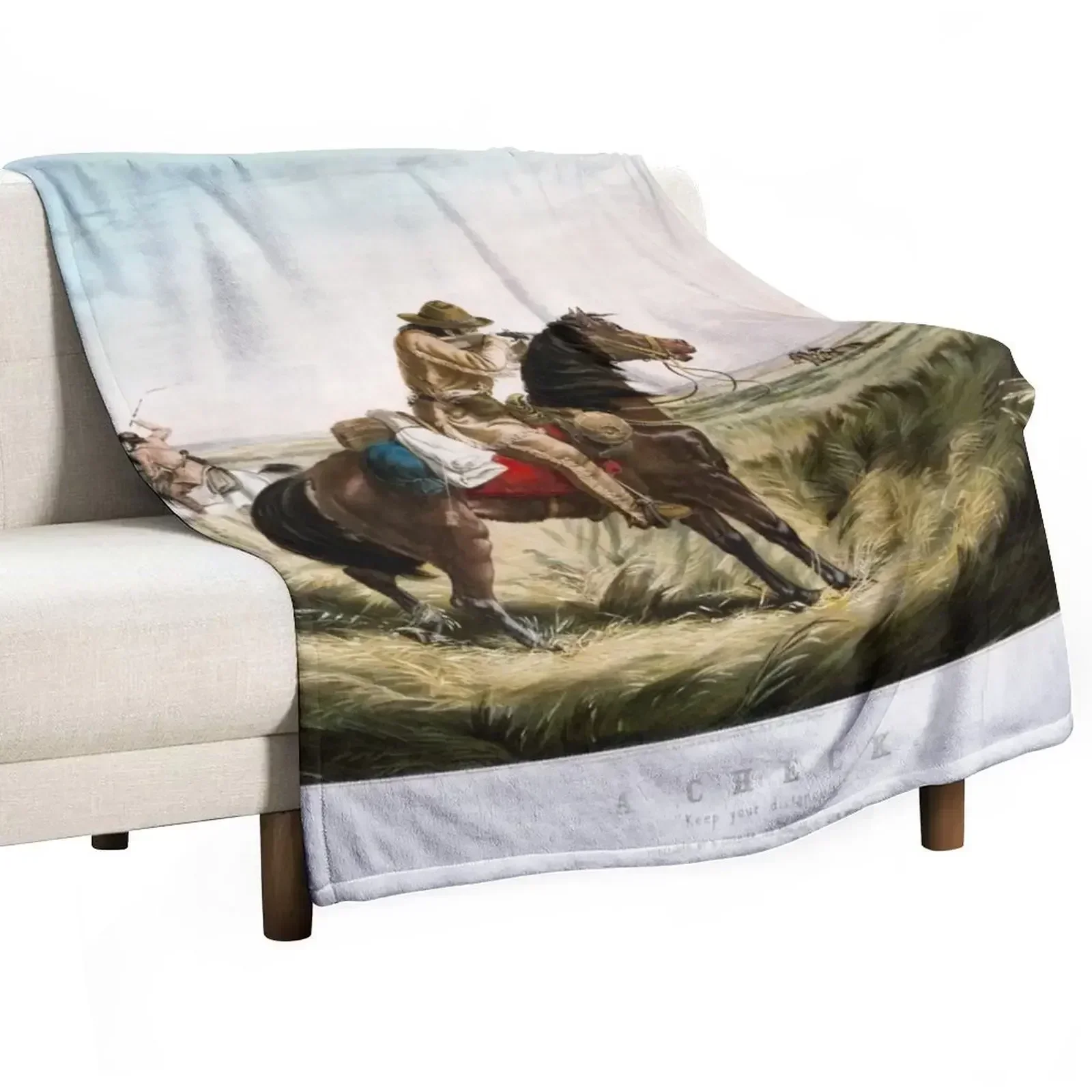 Новинка A Check - Keep Your Distance Wild West 1853 пледы пляжные летние роскошные утепленные