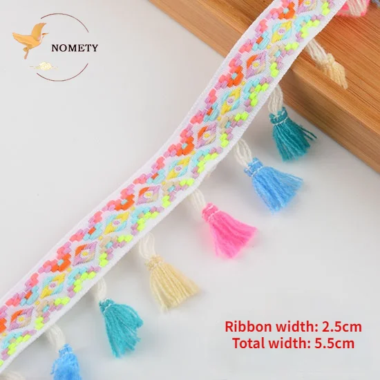 Красочные кисточки в этническом стиле кружево украшения ручной работы сделай