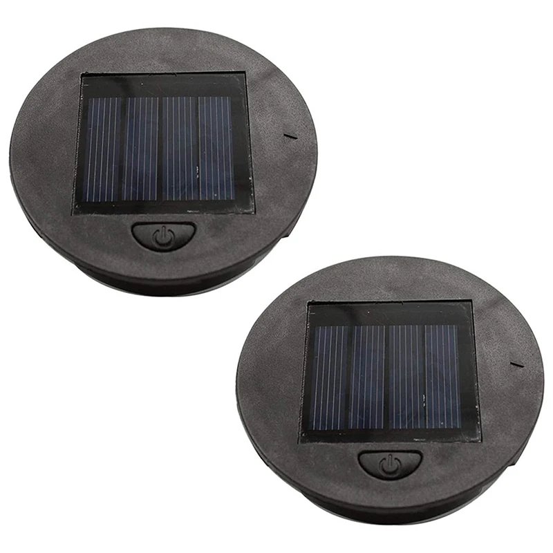 HOT-Solar Lights Replacement Top LED Solar Panel Lantern Lid Lights Bulb Replacement Part For Outdoor Hanging Lanterns
