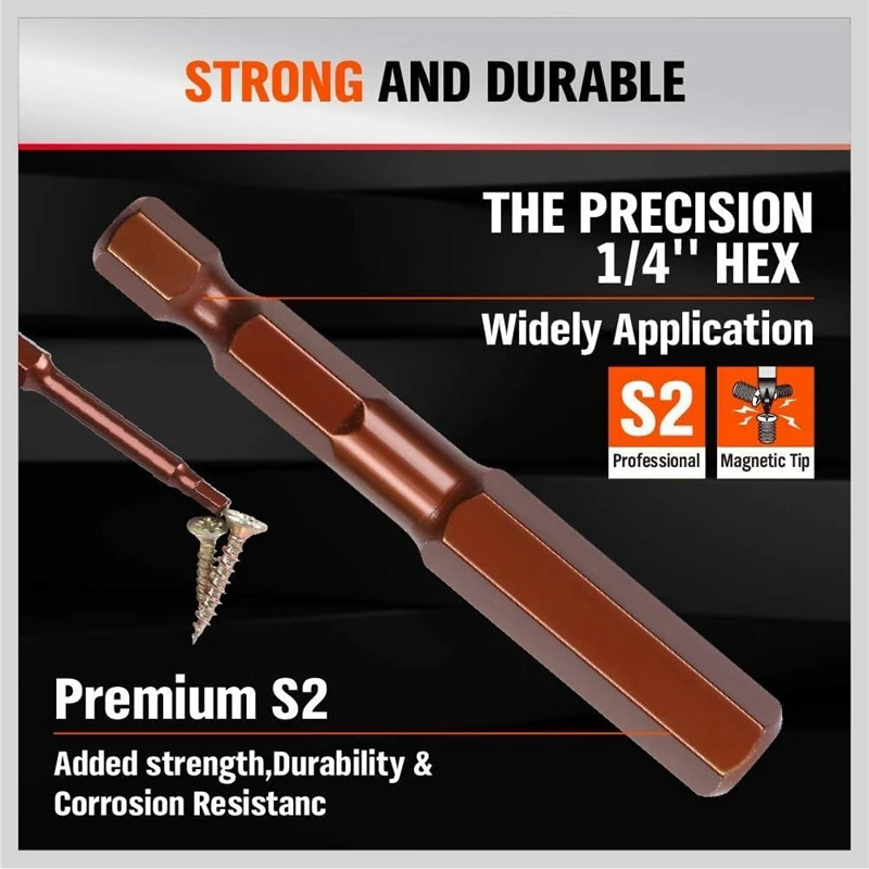 23 шт. набор сверл с шестигранным ключом сверло метрические и SAE S2 сталь 1/4 дюйма