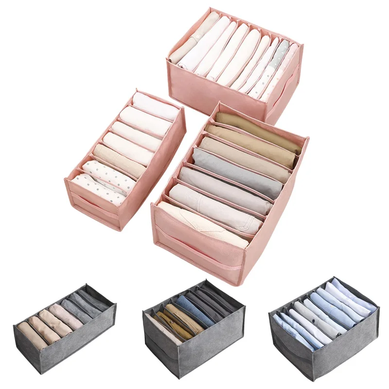 

Jeans Clothes Compartment Storage Box Closet Drawer Organizer Underwear Bra Sock Divider Boxs Shirt Pants Storage Organizer Box