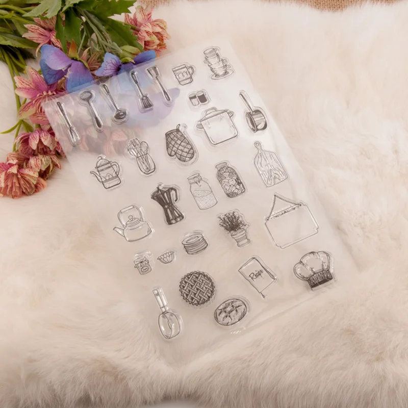 14 5*20 см марки для кухонной посуды резиновые наклейки ручной скрапбукинга