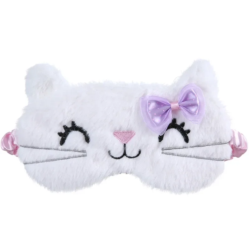 Плюшевая маска для сна с котом