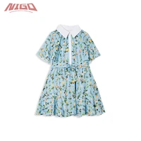 nigo girls floral print cape sleeve dress nigo36652