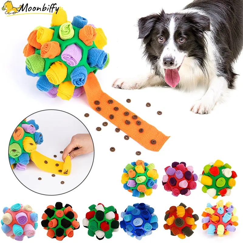 

Dog Sniffing Ball Puzzle Interactive Toy Portable Pet Snuffle Ball Encourage Training Educational Pet Slow Feeder Training Toys