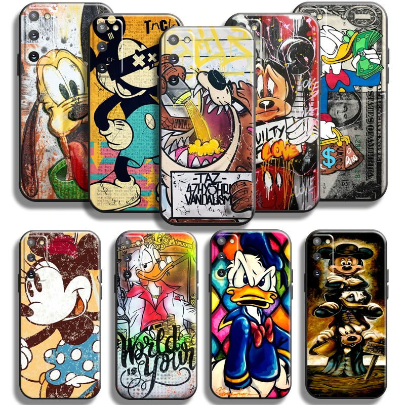 

Disney Mickey Duck Graffiti For Samsung Galaxy S20 S21 S22 Plus Ultra FE 5G Samsung S22 S21 S20 Phone Case Coque Silicone Cover