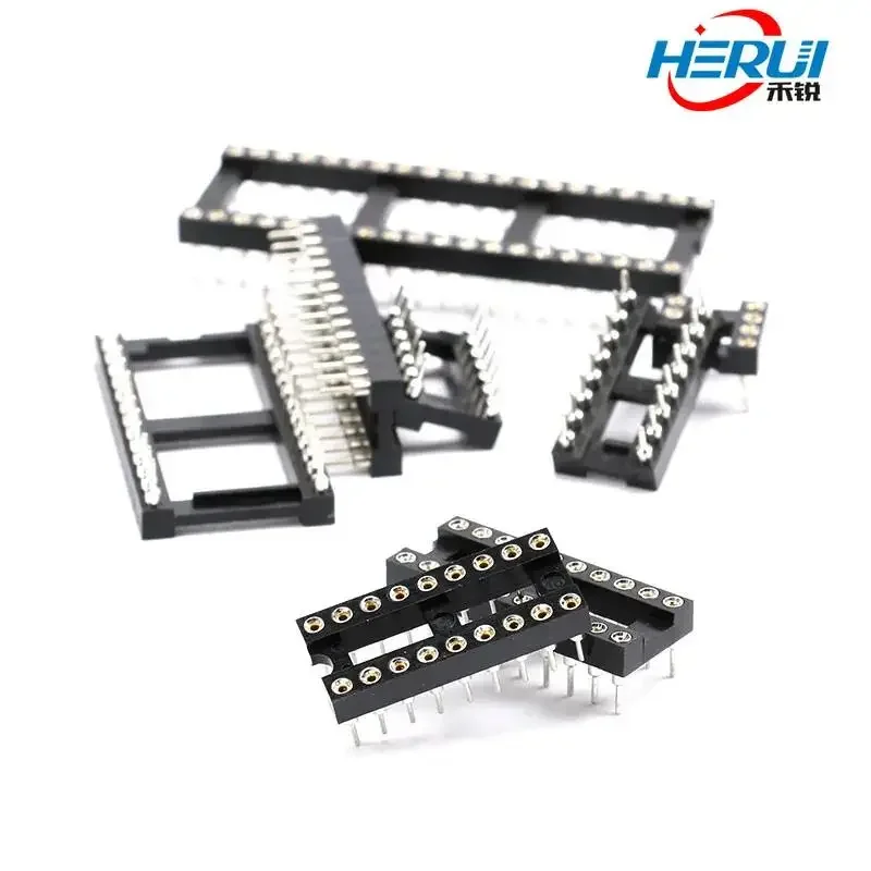 Вставка для микроконтроллера DIP с круглым отверстием подключения к ПК штырь 8P 14 16