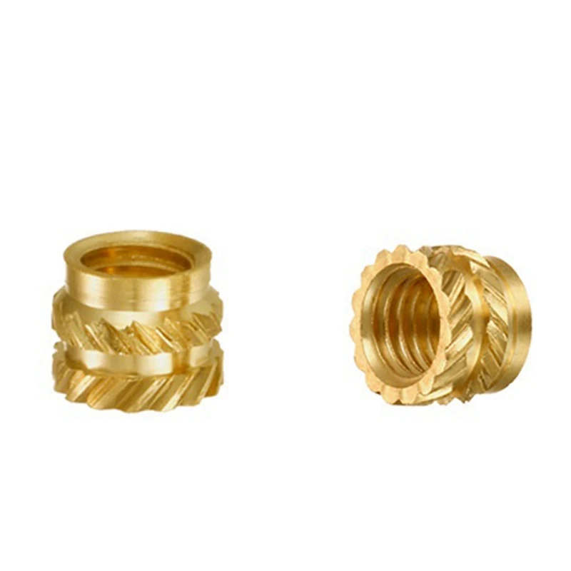 Накатанная латунная резьба M3 400 шт. термостойкая вставка гайка с насечкой M3X5X4 для