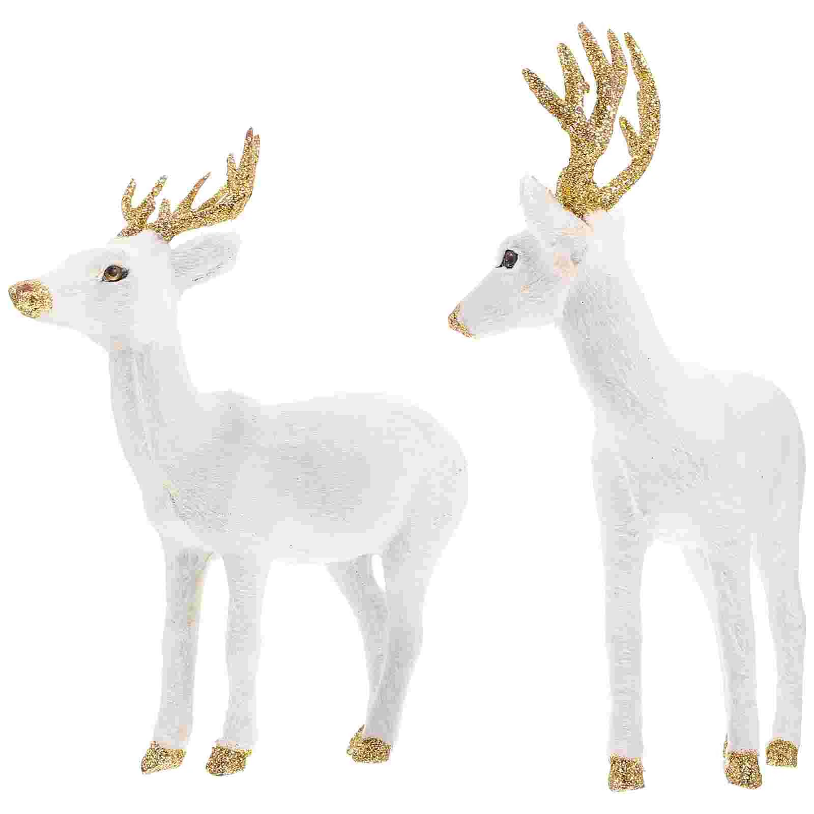 

Simulation Deer Ornaments Fine Durable Unique Sika Deer Desktop Ornament Simulation Deer Ornament Desktop Ornament