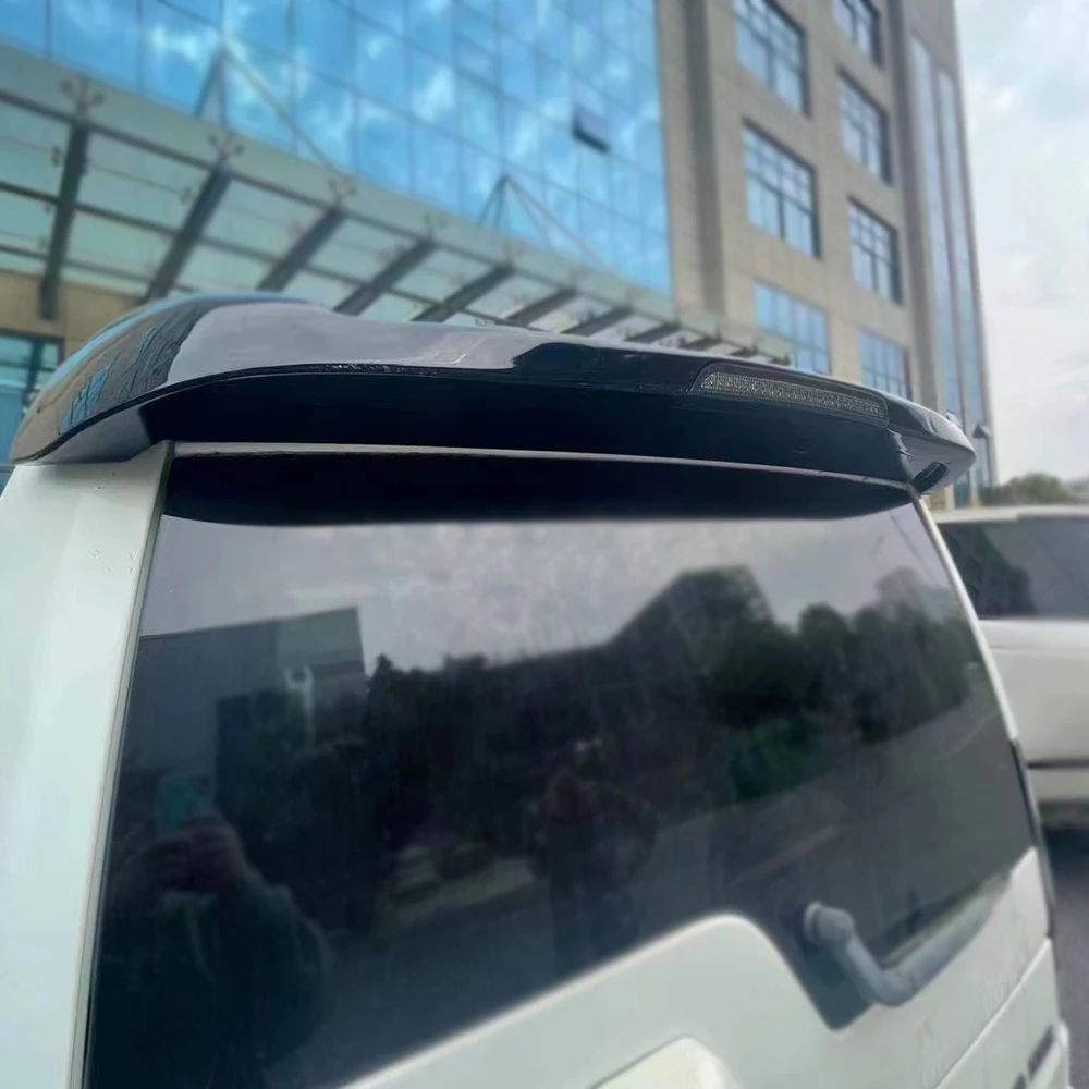 Черный чехол для заднего бампера диффузор губ спойлер со светодиодной