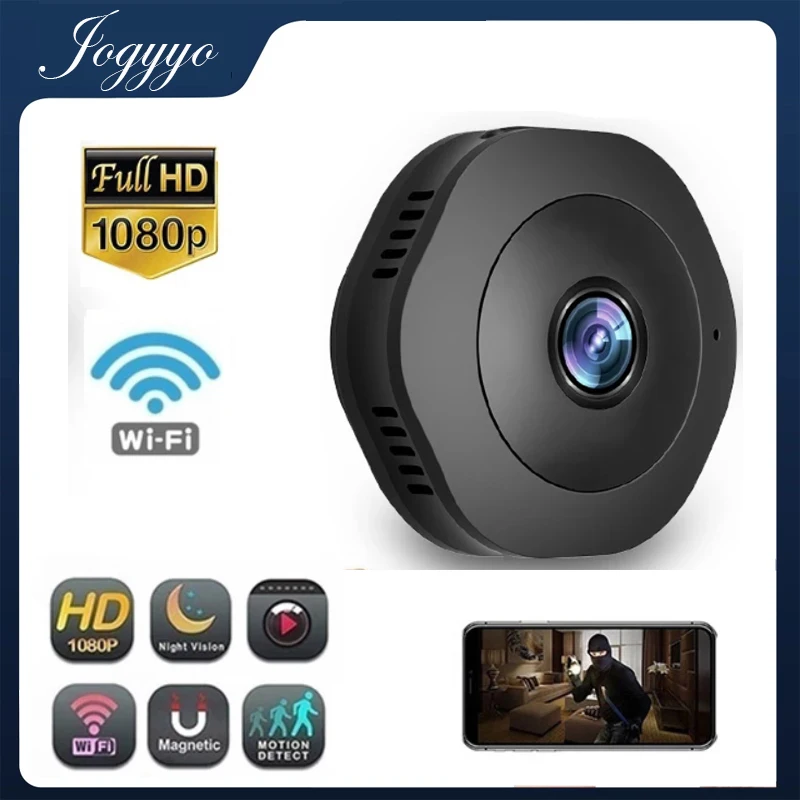 

Портативная мини-видеокамера DV/Wi-Fi 1080P HD для домашней системы видеонаблюдения с ночным видением и датчиком движения, беспроводной аудиореги...