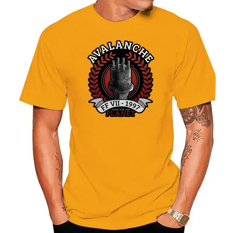 Мужская футболка с принтом Avalanche Fight For The Planet Final Fantasy VII женская из 100% хлопка