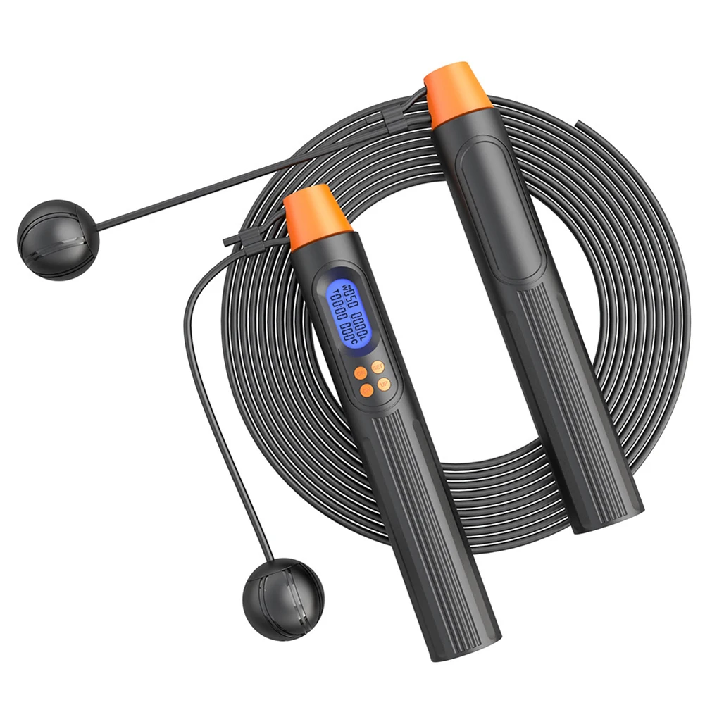 

Jump Rope Cordless Skipping Rope With Calorie Digital Counter HD LED Backlit Display Smart Skipping Rope Sports Fitness